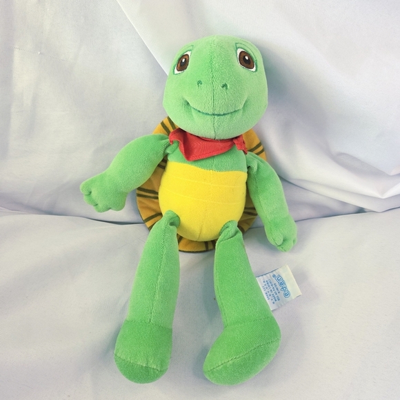 Eden Franklin Turtle Plush Stuffed Toy PBS 90s Velour 11 Inch - Picture 1 of 7